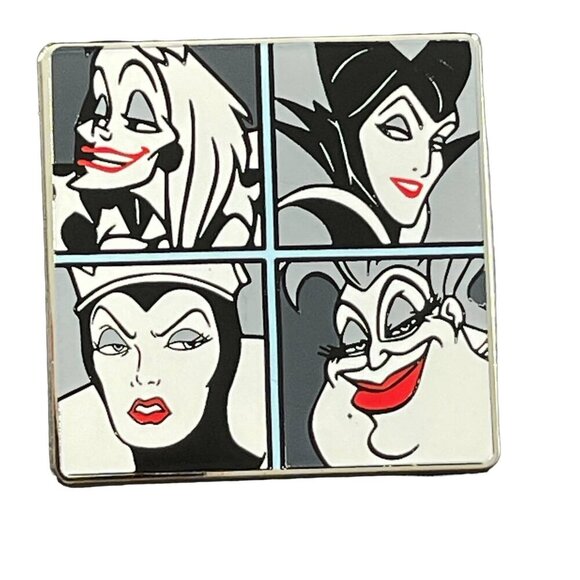 Maleficent Ursula Villains Lapel Pin Cruella Evil Queen Brooch Pin Jewelry Badge - Picture 1 of 11